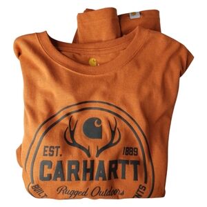 Carhartt Rugged Outdoors Built to Withstand  Elements Gorpcore Unisex Work Tee L